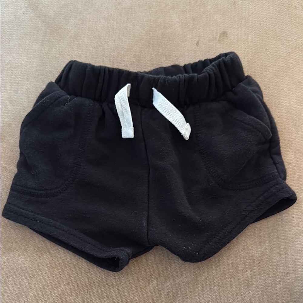 Black Kids Shorts (3-6 months)